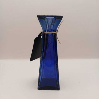 Blue Glass Candlestick