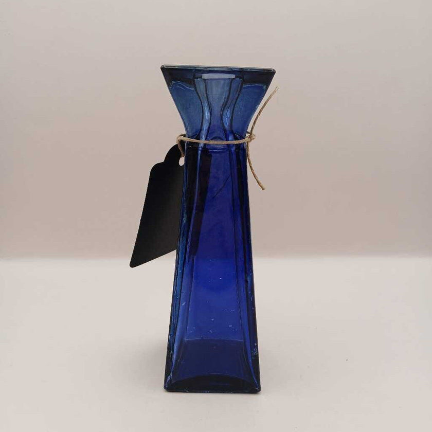 Blue Glass Candlestick