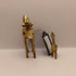 Brass Giraffe Pair Mother and Baby
