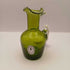 Pilgram Hand Blown Green Crackle Mini Pitcher