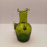 Pilgram Hand Blown Green Crackle Mini Pitcher