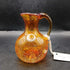 Hand Blown Amberina Crackle Mini Pitcher
