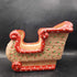 Kimple Mold Ceramic Christmas Santa Sleigh Planter Centerpiece Hobbyist 1980s