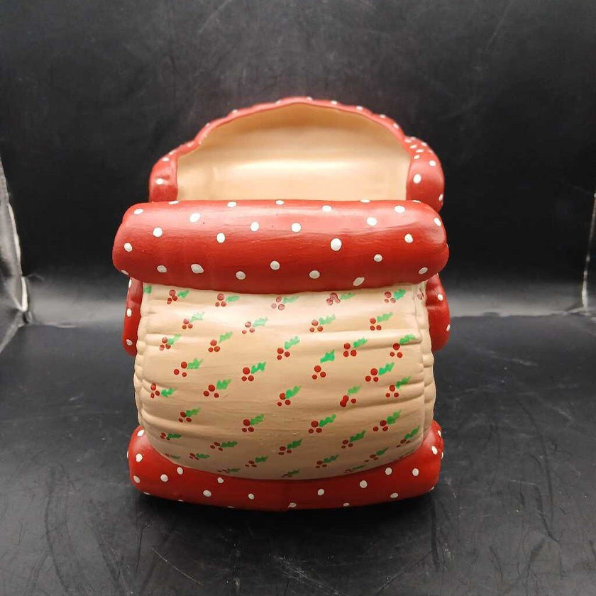 Kimple Mold Ceramic Christmas Santa Sleigh Planter Centerpiece Hobbyist 1980s