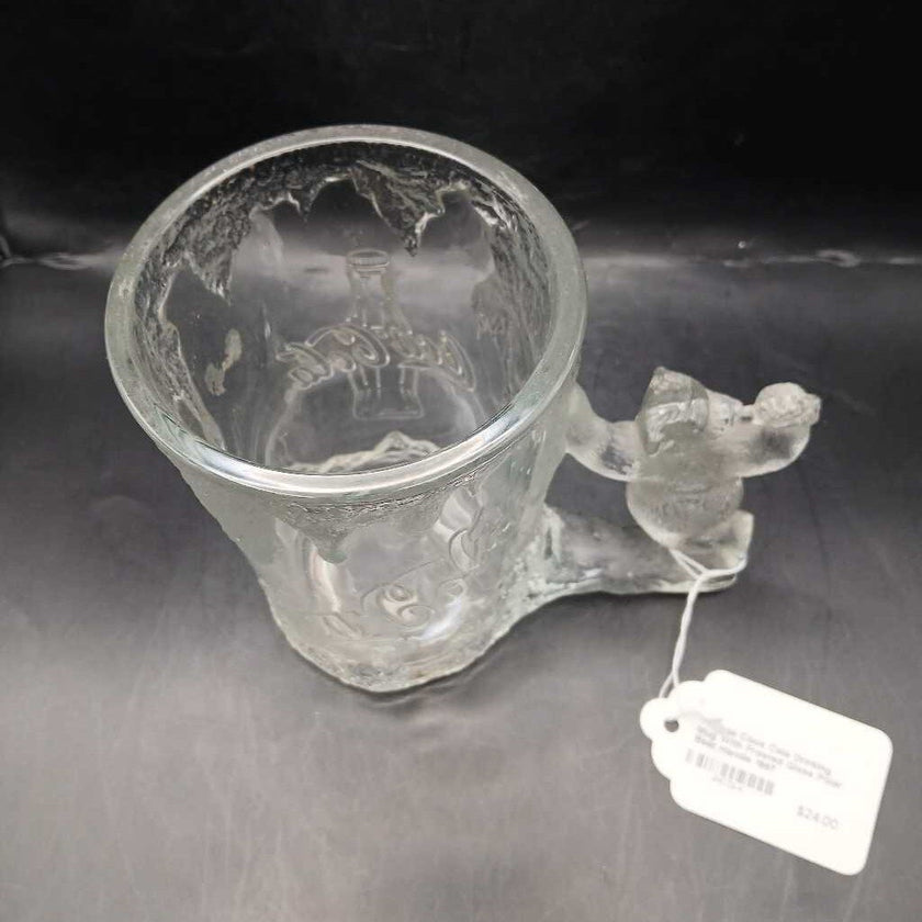 Vintage Coca Cola Drinking Mug With Frosted Glass Polar Bear Handle 1997