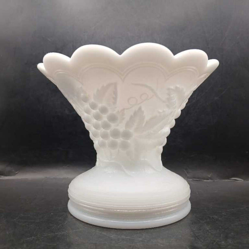 Westmoreland milk glass vase