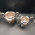 Silver plate tea sugar matching pair