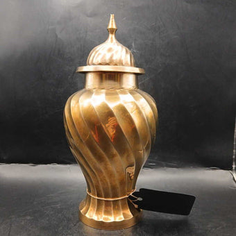 Vintage Brass Ginger Jar