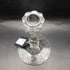 Vintage Glass Candlestick With Silver Floral Pattern