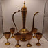 Vintage brass tea set from India