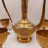Vintage brass tea set from India