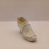 2 VTG Miniature Porcelain SHOE Slipper Heel White w/ Gold Trim