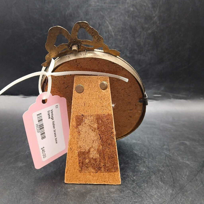 Vintage Italian brass bow frame