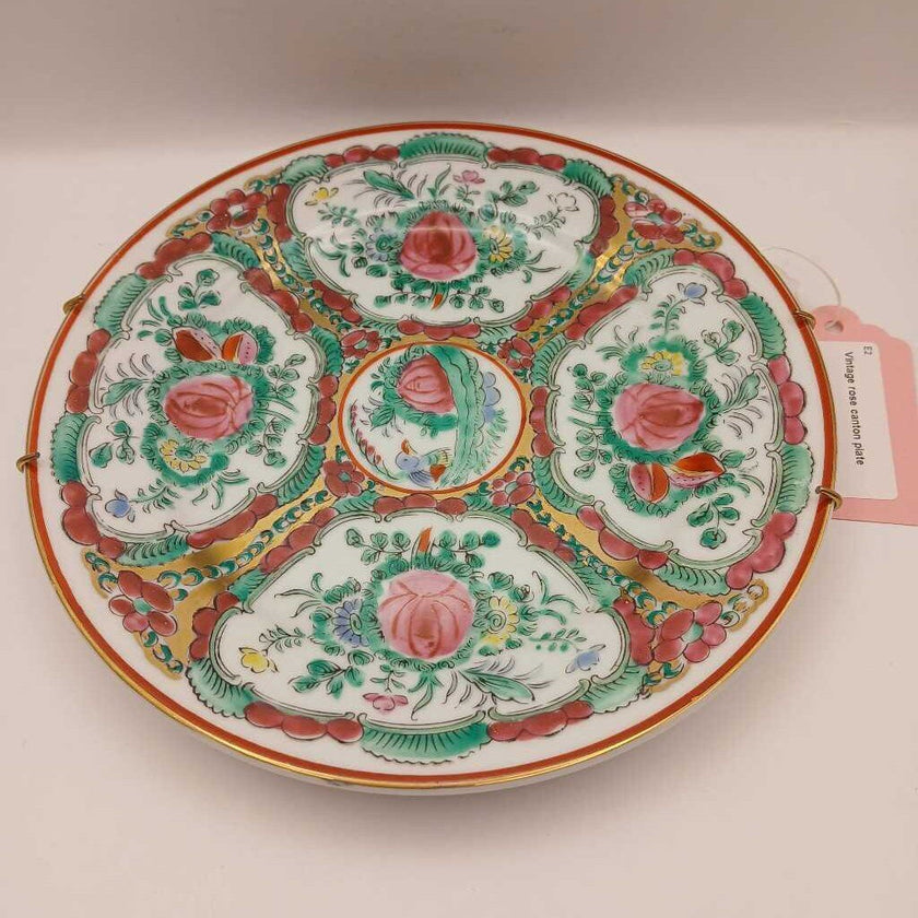 Vintage Rose Canton Plate