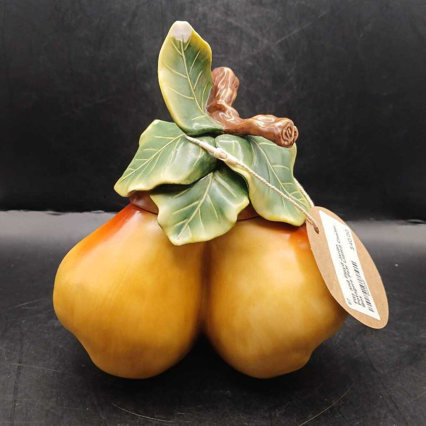 Fitz and Floyd Jardin Potagere Pear Lidded Cluster Box