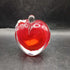 Red Heart Art Glass Perfume Bottle w/Dauber