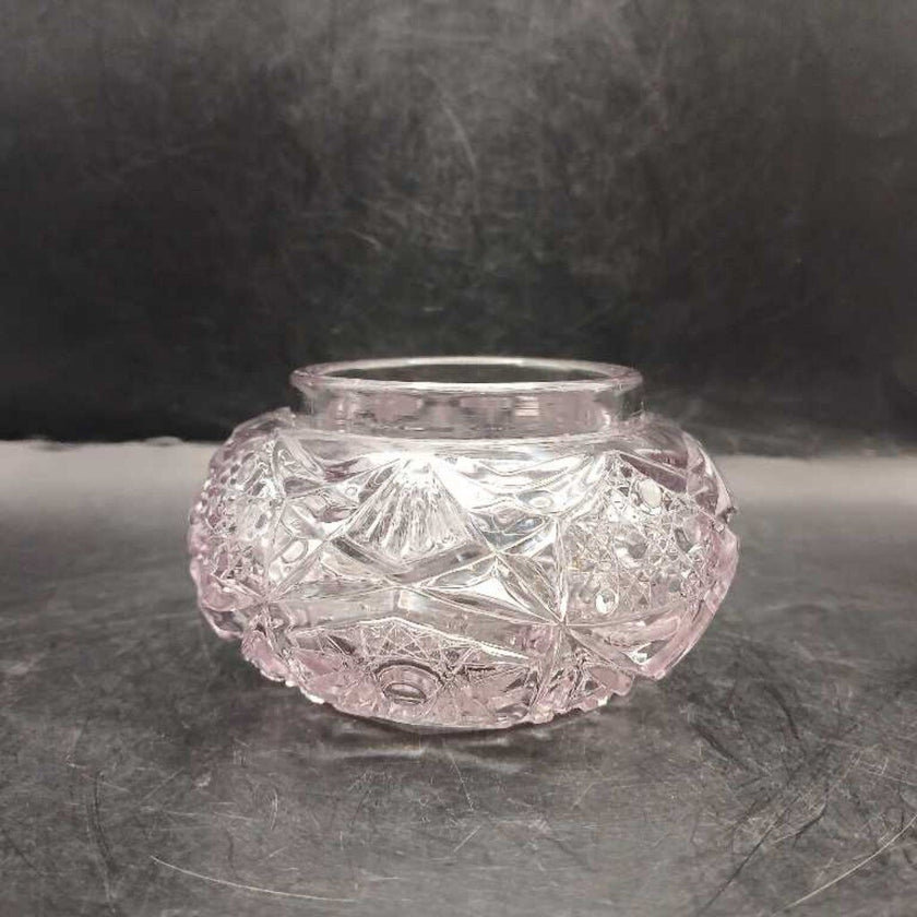 Cut glass vanity dresser jar