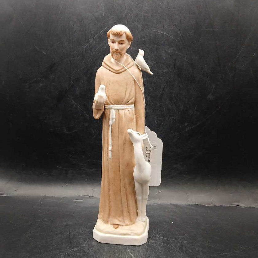 St Francis of Assisi with deer and birds