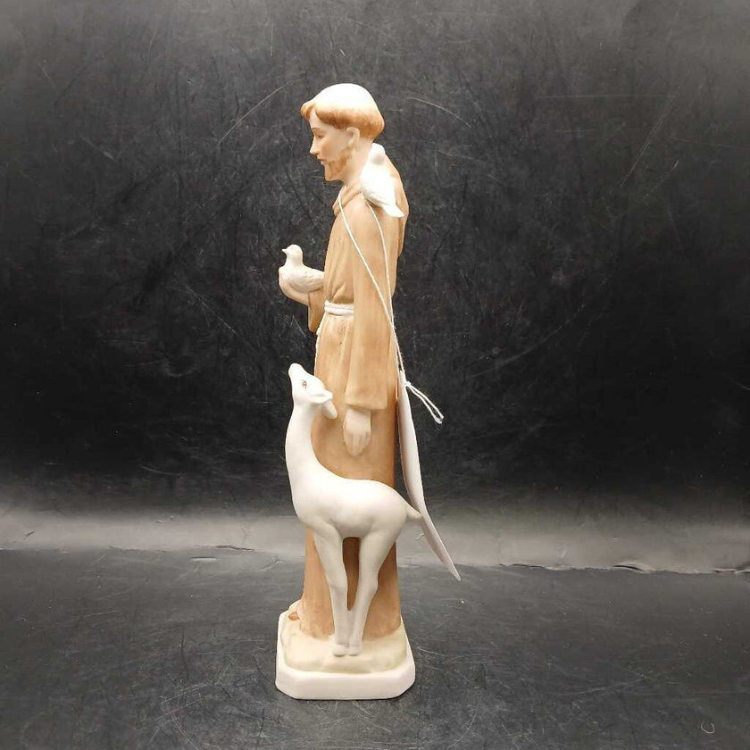 St Francis of Assisi with deer and birds