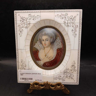 French miniature portrait circa 1850
