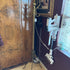 Brass torch floor lamp