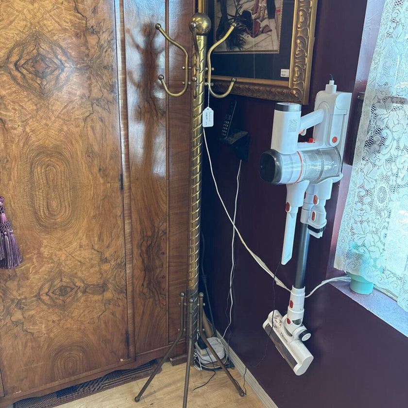 Brass torch floor lamp