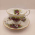 Violet teacup and saucer
