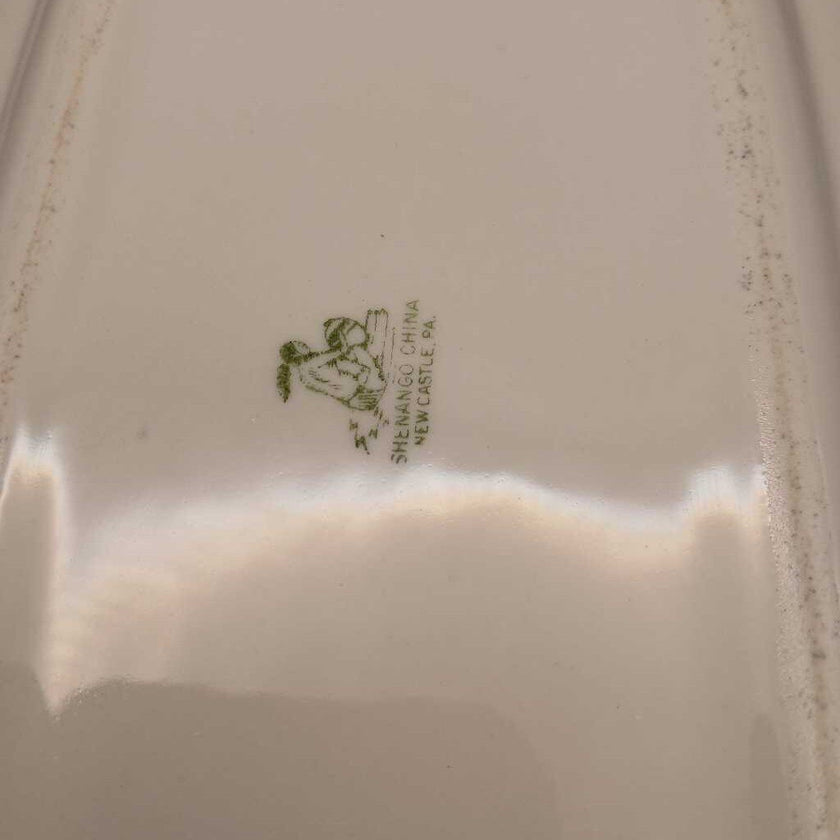 Rare Vintage Shenango Newcastle PA Ironstone Yellow Daisy dish