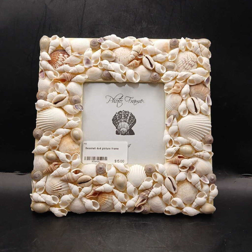 Seashell 4x4 picture frame