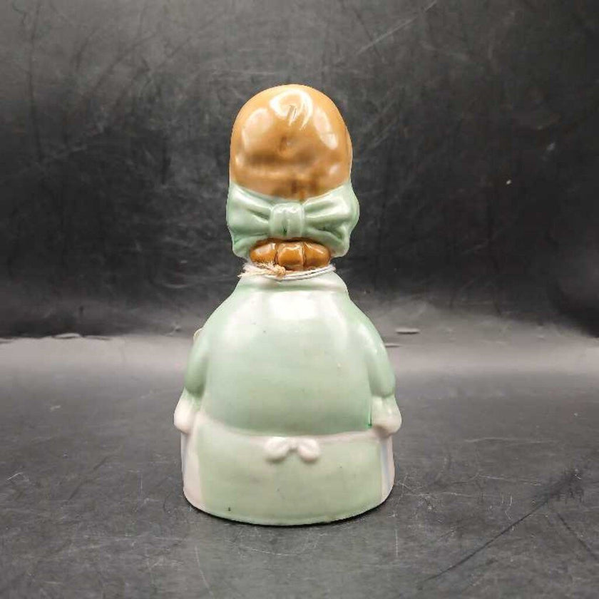 Vintage porcelain lady bell