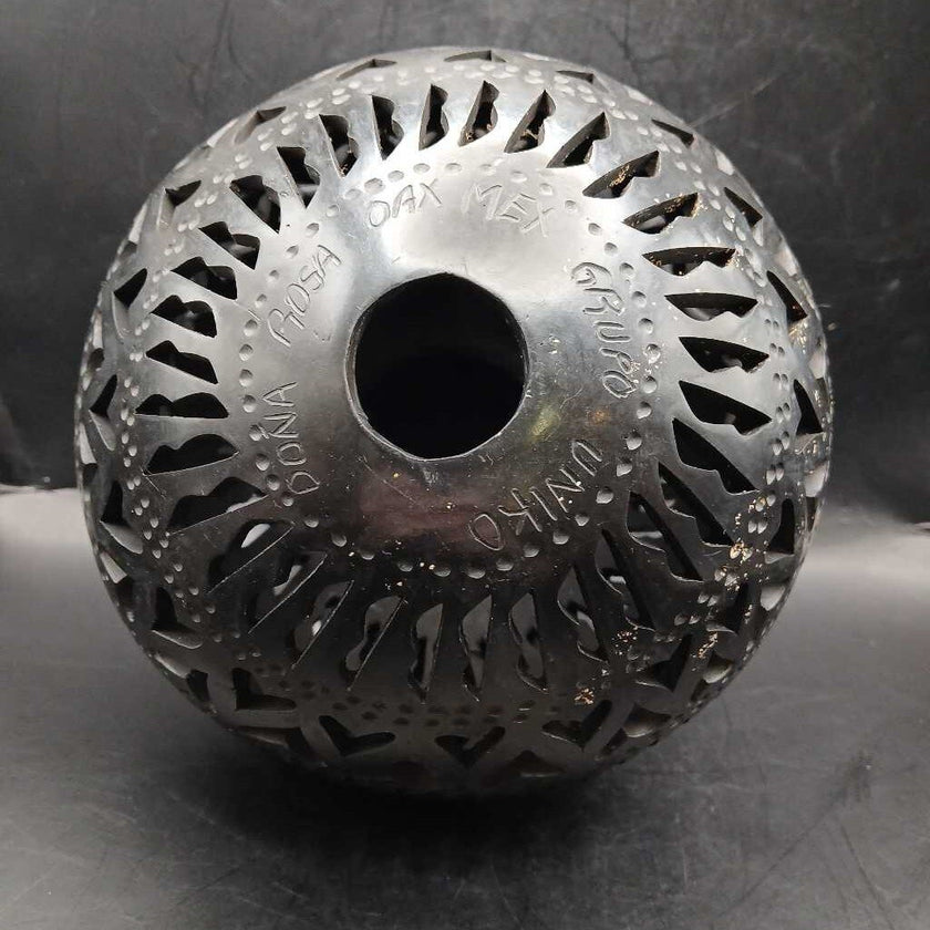 Vintage Signed DONA ROSA Oaxaca Mexico black pottery