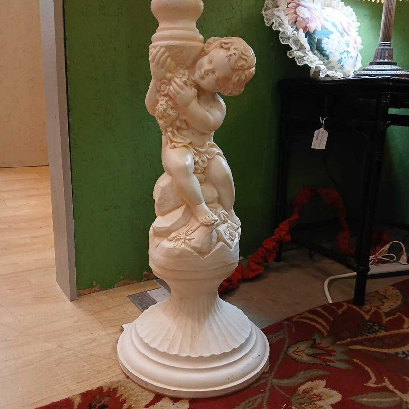 White Cherub Floor Lamp