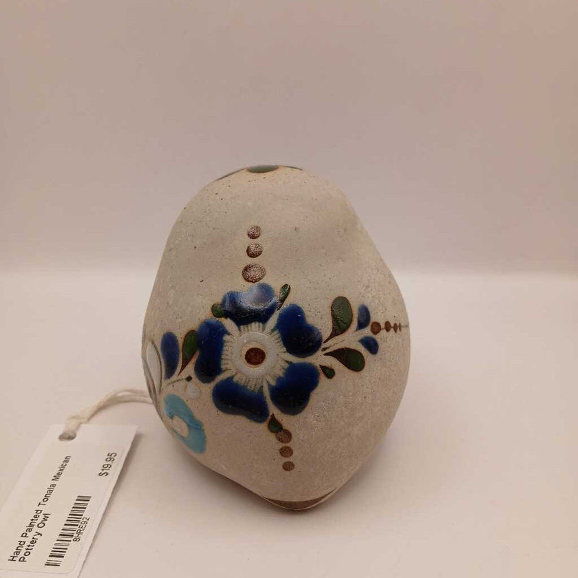 Hand Painted Tonala Mexican Pottery Owl
