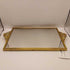 Brass and glass dresser tray