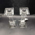 MIKASA Set of 2 Vintage Hyde Park Crystal Candlestick Holders 7
