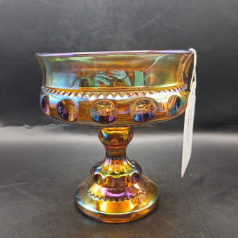 VTG Indiana King's Crown Iridescent Gold Bowl