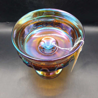 VTG Indiana King's Crown Iridescent Gold Bowl
