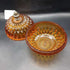 VTG Lidded Indiana Candy Dish Mt. Vernon Pattern w/ Brass Finial