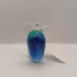 Art Glass Paperweight Elephant Yellow & Blue