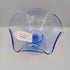 Duncan & Miller open blue glass compote bowl