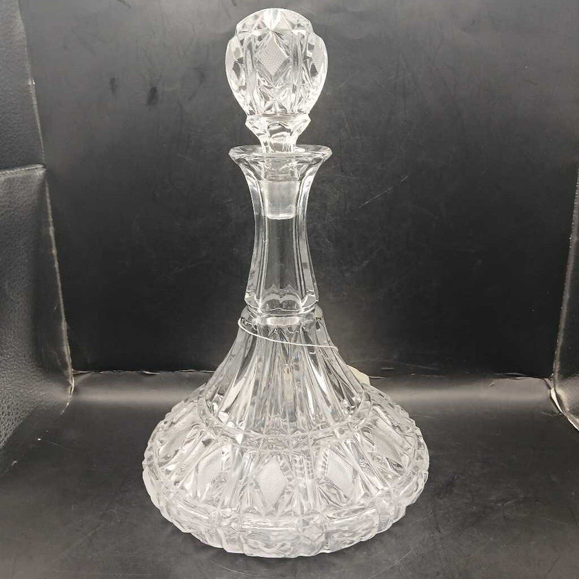 VTG Crystal Ships Decanter