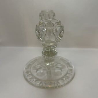 VTG Crystal Double Candelabras