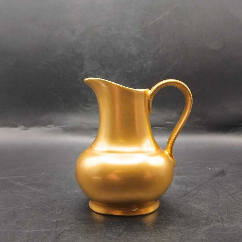 Sml Gold Porcelain decorative jug Hutschenreuther (Made in Bavaria)