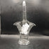 Antique 1920 Duncan & Miller Etched 7.5 in flower basket w/ handle