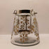 Clear Glass & Gold Candle Lantern
