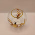 VTG Gold Leaf Round Glass Bowl