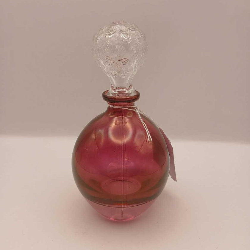VTG Cranberry Glass Perfume Bottle