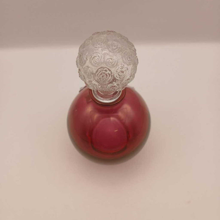 VTG Cranberry Glass Perfume Bottle