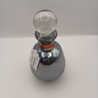 VTG Murano Swirl Black Perfume Bottle
