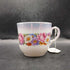 Vintage German Porcelain Lustreware Mug with Flowers